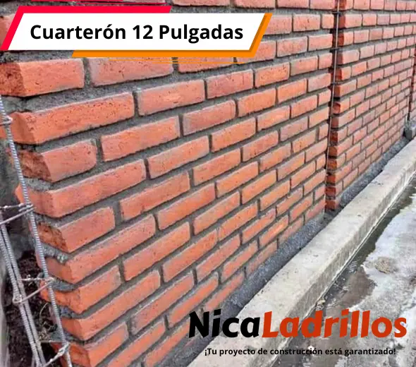 muro fabricado en Managua con ladrilllo cuarterón de nicaladrillos