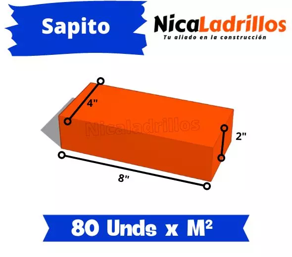 medidas y dimensiones del ladrillo sapito