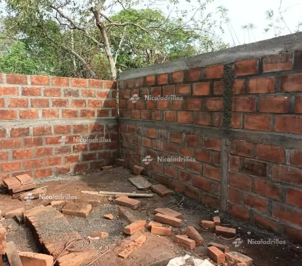 pared hecha con ladrillo blocon de nicaladrillos